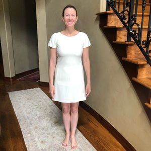 White Theory Dress with front pocket